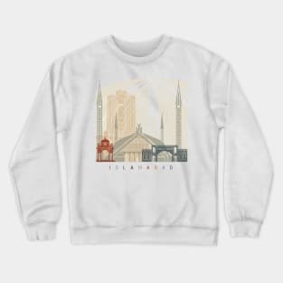 Islamabad skyline poster Crewneck Sweatshirt